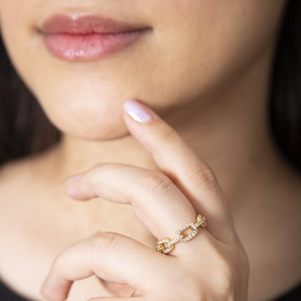 انگشتر تمام استیل دست ساز برند زارا