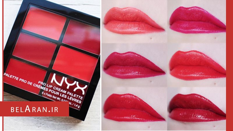 پالت رژ لب برند نیکس NYX Pro Lip Cream Palette Reds
