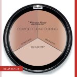 پالت پودری کانتور و هایلایت 3 رنگ پیررنه_محضولات پیررنه-خرید لوازم آرایش اورجینال-بلاران pierre rene professional Powder Contouring belaran