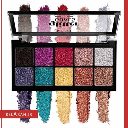 پالت گلیتر کرمی پروفشنال نیکس glitter GOALS cream pro pallet nyx