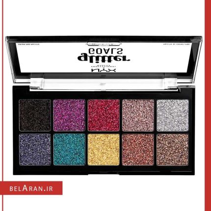 پالت گلیتر کرمی پروفشنال نیکس glitter GOALS cream pro pallet nyx