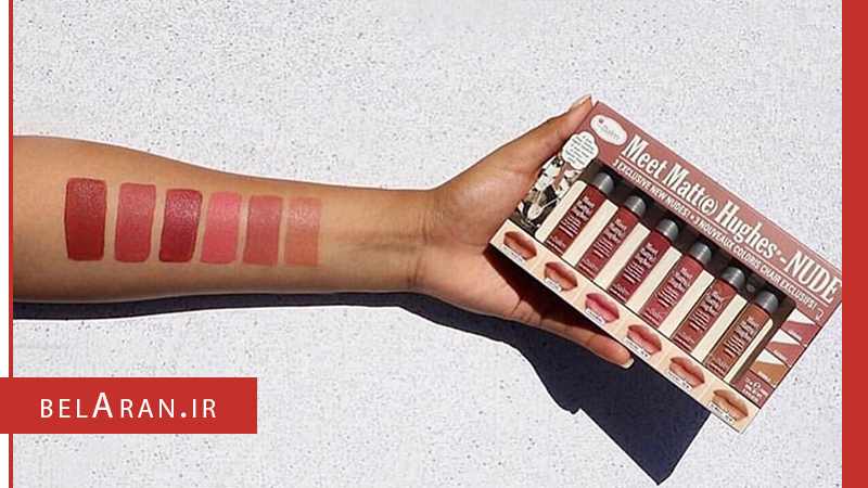 ست رژ لب مایع مات برند دبالم TheBalm Meet Matte Hughes Mini Liquid Lipstick Kit - NUDE