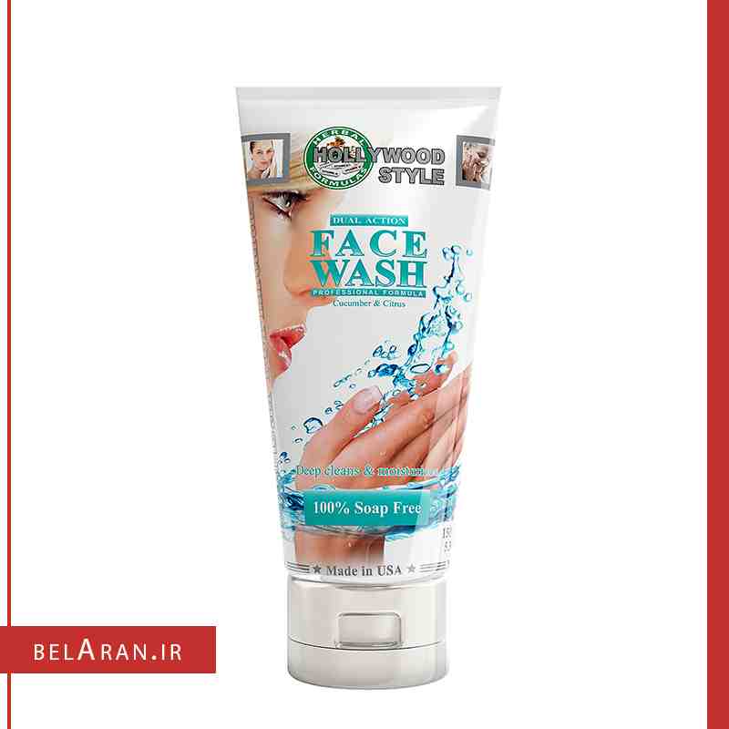 ژل شستشوی هالیوود استایل آمریکا HOLLYWOOD STYLE Dual Action Face Wash