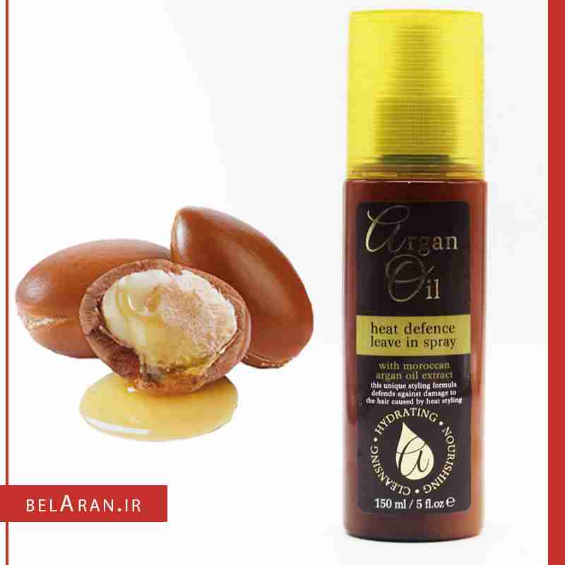 اسپری محافظ حرارت آب رسان و صاف کننده مو آرگان اویل -index_belaran اسپری محافظ حرارت، آب رسان و صاف کننده مو آرگان اویل heat defence leave in spray with argan oil