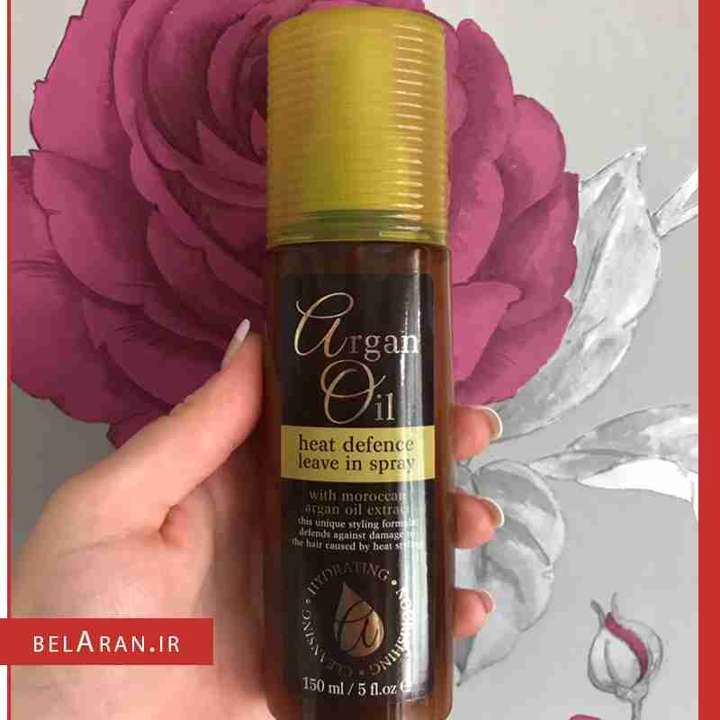 اسپری محافظ حرارت آب رسان و صاف کننده مو آرگان اویل -index_belaran اسپری محافظ حرارت، آب رسان و صاف کننده مو آرگان اویل heat defence leave in spray with argan oil