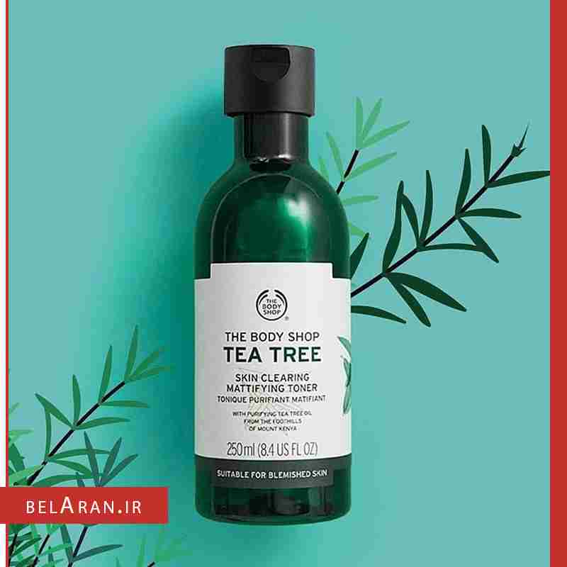 تونر چای سبز بادی شاپ-index_belaran تونر چای سبز بادی شاپ در بلاران The Body Shop- Tea Tree Skin Clearing Mattifying Toner review