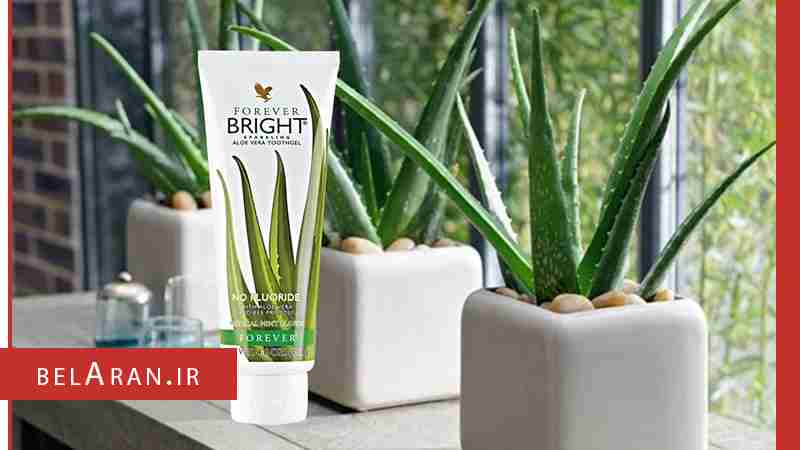 خمیردندان فوراور آلوئه ورا عسل و بدون فلوراید-بلاران forever bright toothgel aloe vera