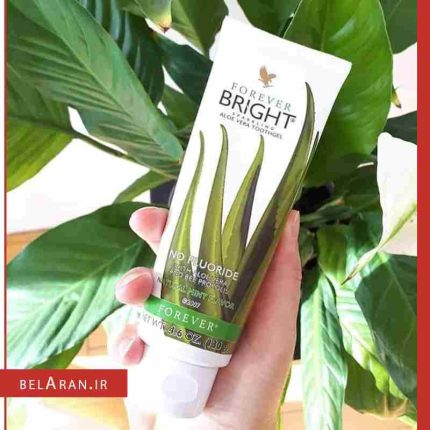 خمیردندان فوراور آلوئه ورا عسل و بدون فلوراید-بلاران forever bright toothgel aloe vera