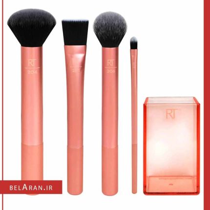 ست براش آرایشی ۴ عددی ریل تکنیکس مدل فلولس-بلاران Makeup Revolution Pro Regeneration Eyeshadow Palette Trends Mischief Mattes