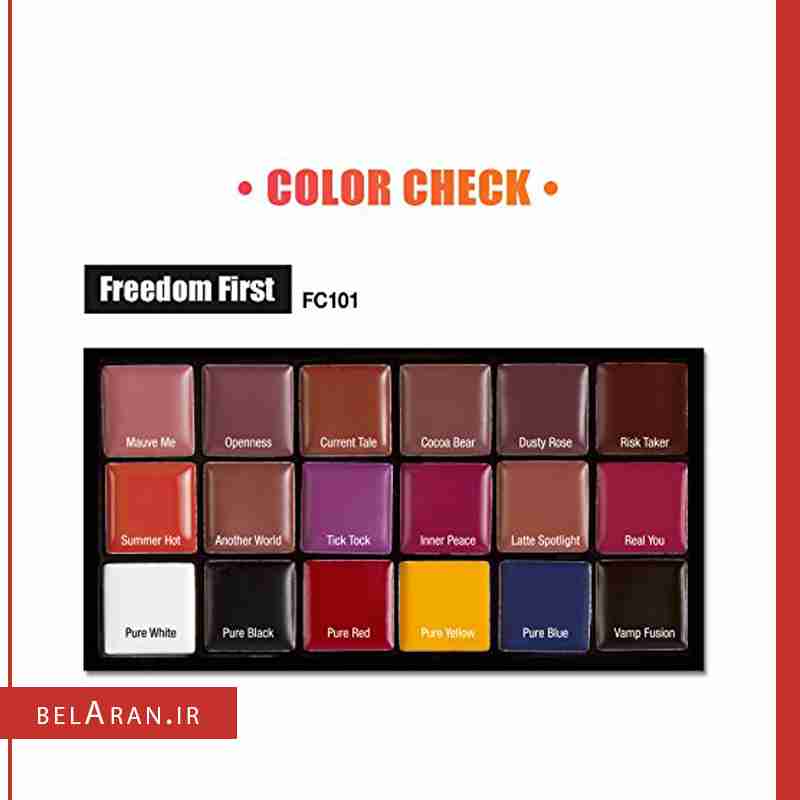 پالت رژلب جی کت-بلاران (6) پالت رژلب جی کت-بلاران J.Cat FREEDOM CREATOR LIP PALETTE