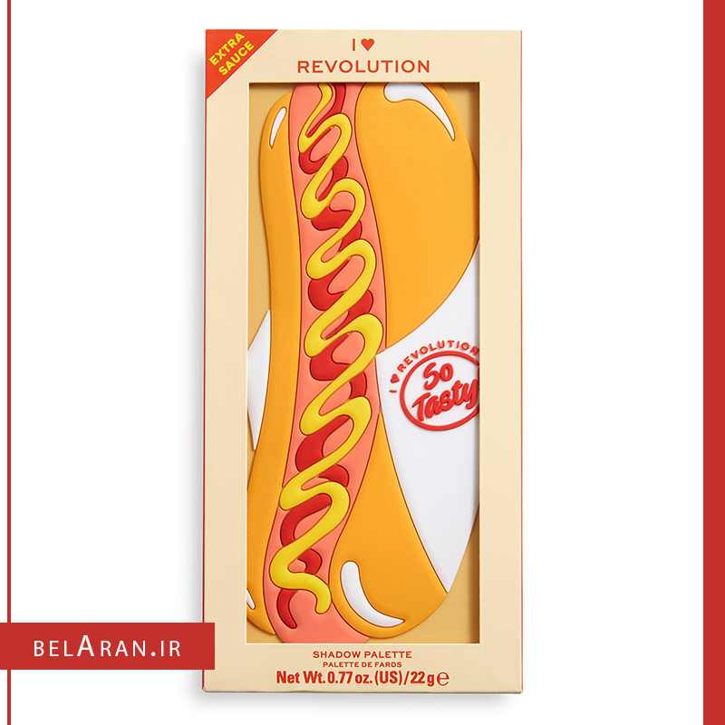 پالت سایه رولوشن مدل هات داگ-index_belaran پالت سایه رولوشن مدل هات داگ-بلاران Makeup Revolution Tasty Palette Hot Dog
