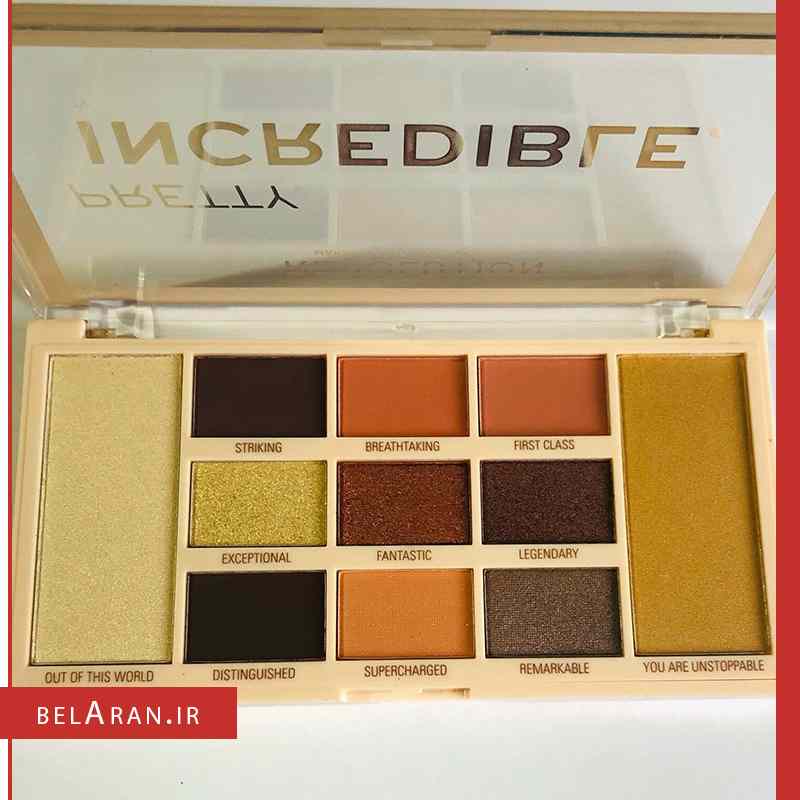 پالت سایه و هایلایتر رولوشن مدل پرتی اینکردیبل-index_belaran پالت سایه و هایلایتر رولوشن مدل پرتی اینکردیبل-بلاران Revolution Pretty Incredible Eyeshadow Palette