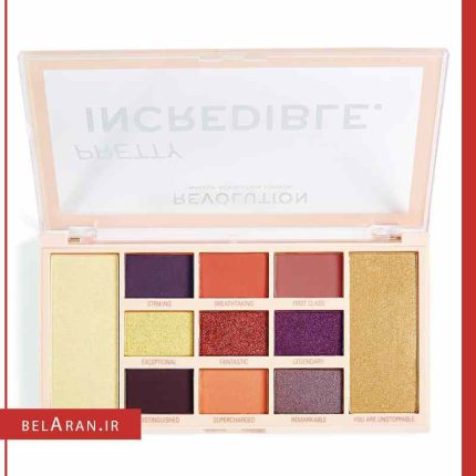 پالت سایه و هایلایتر رولوشن مدل پرتی اینکردیبل-بلاران Revolution Pretty Incredible Eyeshadow Palette