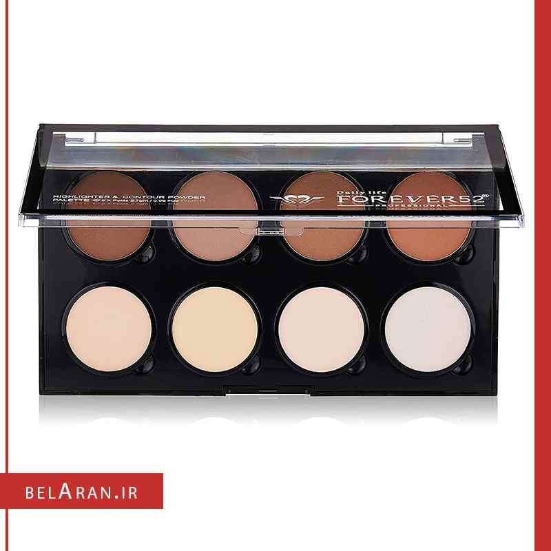 پالت کانتور خشک فوراور52-index_belaran پالت کانتور خشک فوراور52-بلاران Daily Life Forever52 8 Color Highlighter & Contour Powder Palette