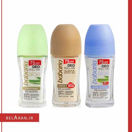 دئودورانت رولی (مام) باباریا مدل آلوئه ورا درمو سنسیبل-بلاران Babaria Deo Roll On Aloe Dermo Sensible 24h