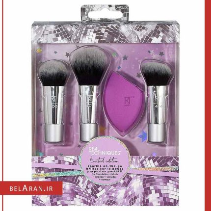 ست براش جدید 4 تکه ریل تکنیک اسپارکل-بلاران Real Techniques SPARKLE ON THE GO SET
