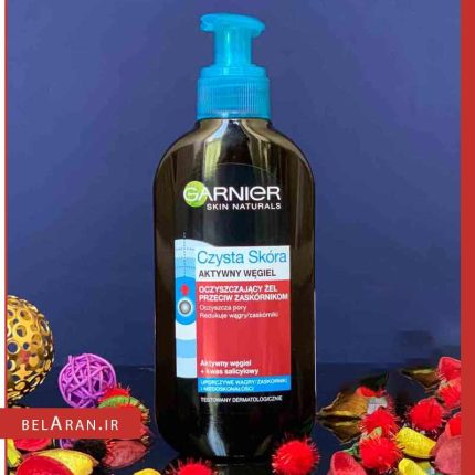 ژل شستشوی زغال صورت گارنیر-بلاران