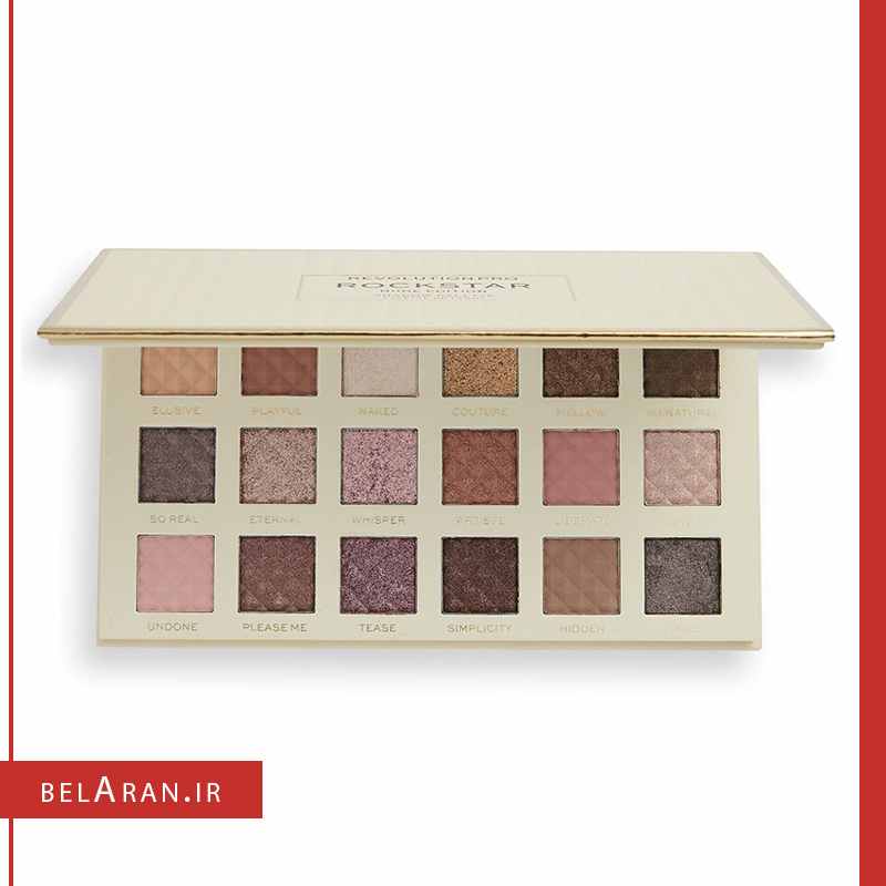 پالت سایه رولوشن مدل راک استار-index_belaran پالت سایه رولوشن مدل راک استار-بلاران Revolution Pro Rockstar Nude Edition Eyeshadow Palette