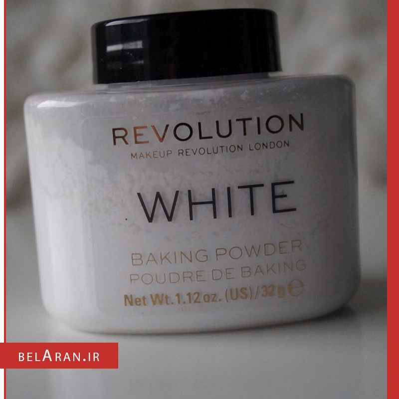 پودر بیک سفید رولوشن-index_belaran پودر بیک بیرنگ رولوشن-بلاران Makeup Revolution Luxury Baking Powder White