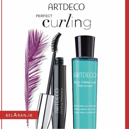 ست چشم پاک کن و ریمل کرلینگ آرتدکو پرفکت-بلاران Artdeco Perfect Curling Mascara Set - Curling Mascara 10 ml Black + Free Eye Make Up Remover