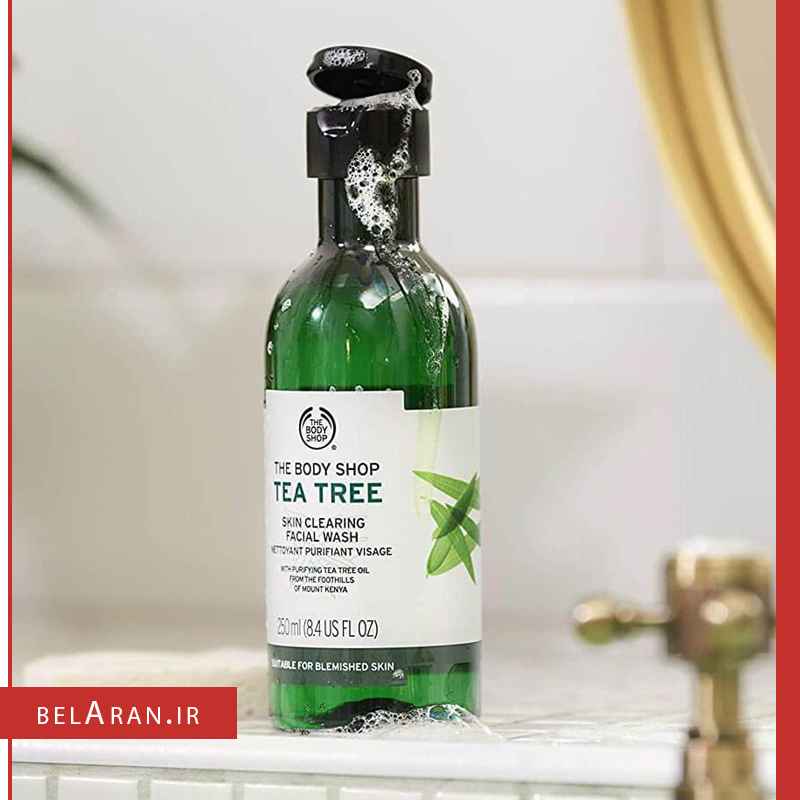 شوینده صورت تی تری بادی شاپ-index_belaran شوینده صورت تی تری بادی شاپ-بلاران The body shop tea tree skin clearing facial wash