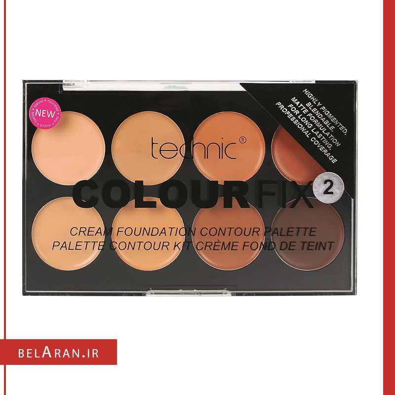 پالت کانتور چرب تکنیک کالر فیکس 2-index_belaran پالت کانتور چرب تکنیک کالر فیکس 2-بلاران Technic Color Fix 2 Cream Contour Palette
