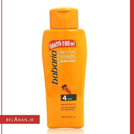 شیر برنزه کننده بدن هویج باباریا با SPF4-بلاران Babaria Tanning Milk Zanahoria Leche Bronceador