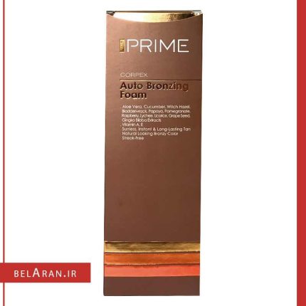 فوم برنز کننده پوست پریم مدل کورپکس-محصولات پریم -خرید لوازم آرایش اورجینال-بلاران PRIME CORPEX AUTO BRONZING FOAM