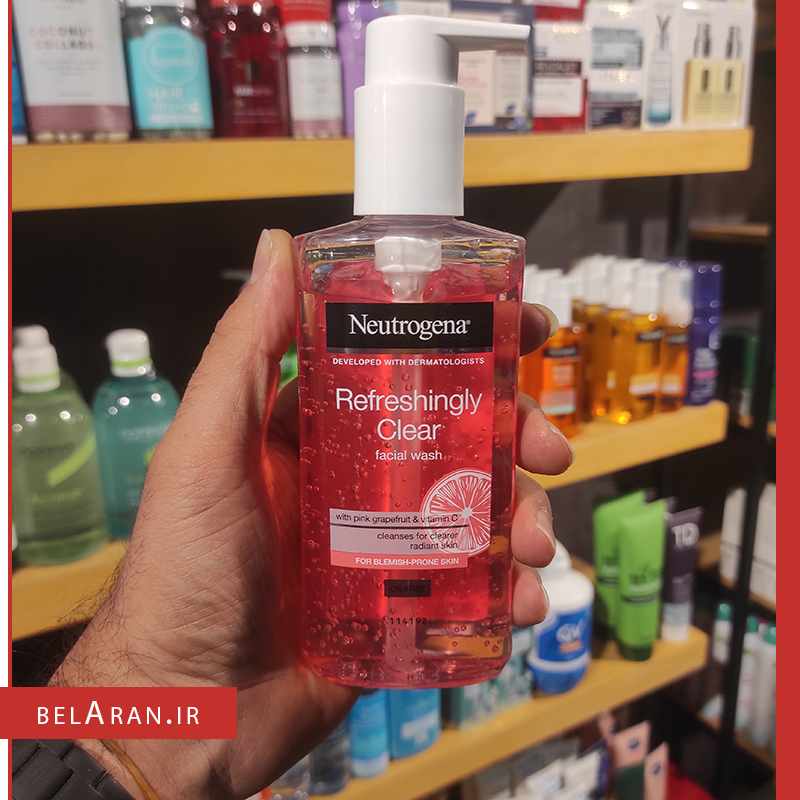 ژل شستشو صورت گریپ فروت نوتروژینا-محصولات نوتروژینا-لوازم آرایش اورجینال-بلاران-index_belaranlux.com ژل شستشو صورت گریپ فروت نوتروژینا-محصولات نوتروژینا-لوازم آرایش اورجینال-بلاران Neutrogena Refreshingly Clear Facial Wash with Pink Grapefruit and Vitamin-belaran