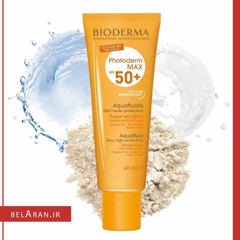 کرم ضد آفتاب آکوا فلوئید بایودرما بی رنگ_خرید لوازم آرایش اورجینال بلاران-index_belaranlux.com کرم ضدآفتاب آکوا فلوئید بایودرما-لوازم آرایش اورجینال بلاران Bioderma Photoderm MAX 50 + Anti-Shine Aquafluid 40ml