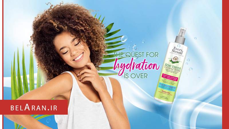 اسپری آبرسان و محافظ موی آلوئه ورا و آب نارگیل اوری استرند-محصولات اوری استرند-خرید لوازم آرایش اورجینال-بلاران Every Strand aloe vera Coconut water belaran