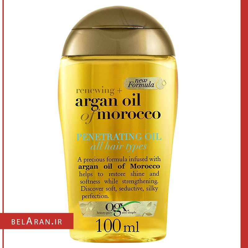 روغن آرگان مراکشی پنتراتینگ اویل او جی ایکس-محصولات او جی ایکس-لوازم آرایش اورجینال-بلاران-index_belaranlux.com روغن آرگان مراکشی پنتراتینگ اویل او جی ایکس-محصولات او جی ایکس-لوازم آرایش اورجینال-بلاران OGX Renewing + Argan Oil of Morocco Penetrating Hair Oil Treatment, Moisturizing & Strengthening Silky Hair Oil for All Hair Types, Paraben-Free, Sulfated-Surfactants Free-belaran