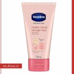 کرم دست و ناخن وازلین-محصولات وازلین-لوازم آرایش اورجینال-بلاران Vaseline Intensive Care Healthy Hands Stronger Nails-belaran