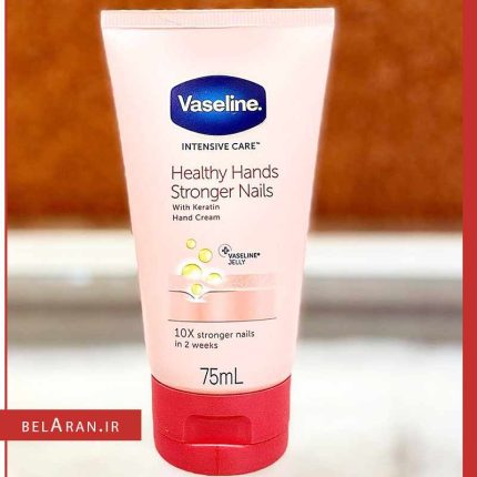 کرم دست و ناخن وازلین-محصولات وازلین-لوازم آرایش اورجینال-بلاران Vaseline Intensive Care Healthy Hands Stronger Nails-belaran