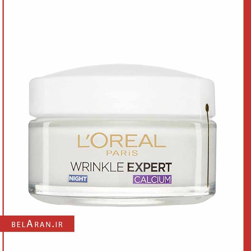 کرم ضد چروک لورال بالای 55 سال-محصولات لورال-لوازم آرایش اورجینال-بلاران Loreal Paris Wrinkle Expert Anti Wrinkle Densifying Cream Night Calcium+55-belaran