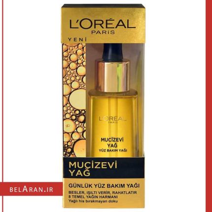 سرم صورت روغن معجزه لورال-محصولات لورال-خرید لوازم آرایش اورجینال-بلاران Loreal Paris Miraculous Oil Daily Face Care Oil 30ml belaran