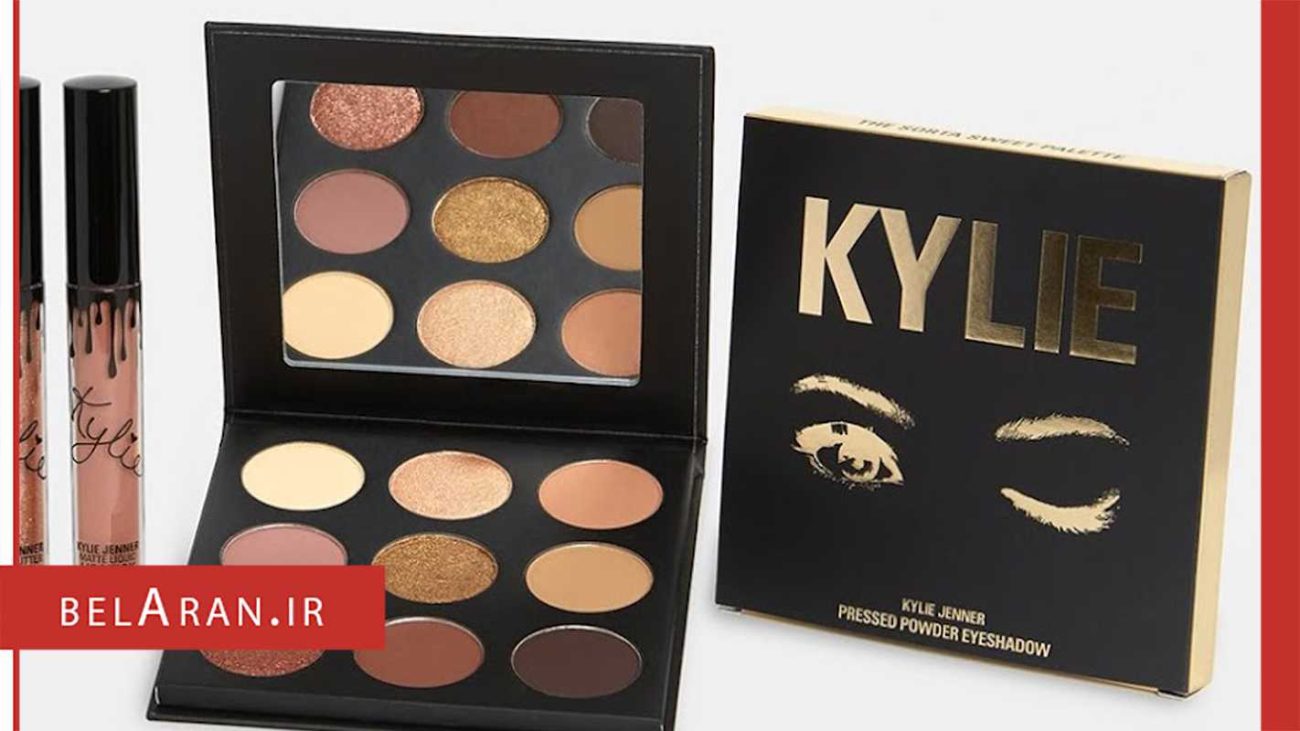 پالت سایه چشم کایلی جنر مدل سورتا سویت-محصولات کایلی جنر-خرید لوازم آرایش اورجینال-بلاران Kylie Cosmetics The sorta sweet Palette eyshadow belaran