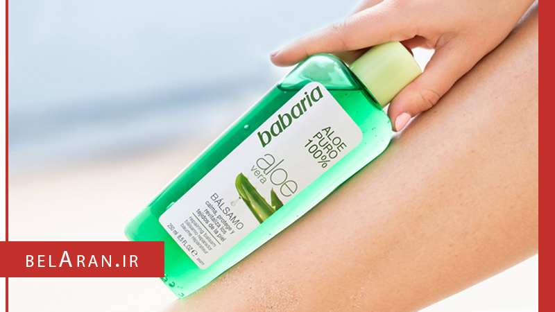 ژل بعد از آفتاب باباریا مدل بالزام آلوئه ورا-محصولات باباریا-خرید لوازم آرایش اورجینال-بلارانbabaria After Sun balsamo aloe puro belaran