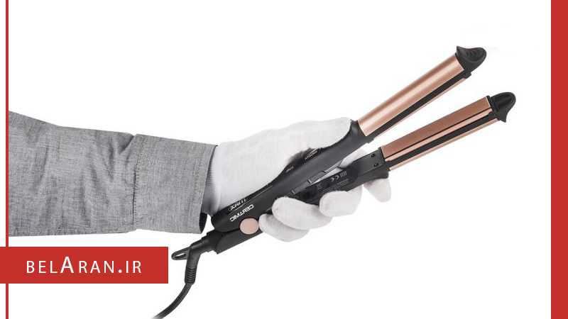 اتو مو و حالت دهنده مو پرومکس مدل 5858k-محصولات پرومکس-خرید لوازم آرایش اورجینال-بلاران promax keratin 3 in 1 hair styling iron model 5858K belaran