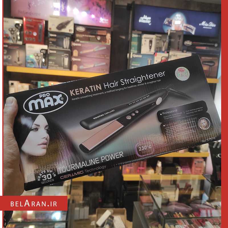 اتو مو کراتین پرومکس مدل 5757k-محصولات پرومکس-خرید لوازم آرایش اورجینال بلاران-index_belaranlux.com اتو مو کراتین پرومکس مدل 5757K-محصولات پرومکس-خرید لوازم آرایش اورجینال بلاران promax keratin hair straightener 5757k tourmaline power ceramic technology belaran
