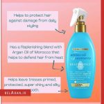 اسپری محافظ مو در برابر حرارت او جی ایکس-محصولات اوجی ایکس-خرید لوازم آرایش اورجینال-بلاران OGX Shine Argan Oil of Morocco Heat Protection Spray for Hair 177ml belaran