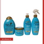 اسپری محافظ مو در برابر حرارت او جی ایکس-محصولات اوجی ایکس-خرید لوازم آرایش اورجینال-بلاران OGX Shine Argan Oil of Morocco Heat Protection Spray for Hair 177ml belaran