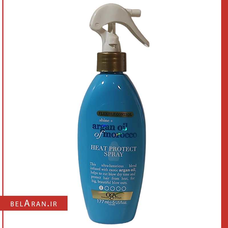 اسپری محافظ مو در برابر حرارت او جی ایکس-محصولات اوجی ایکس-خرید لوازم آرایش اورجینال-بلاران-index_belaranlux.com اسپری محافظ مو در برابر حرارت او جی ایکس-محصولات اوجی ایکس-خرید لوازم آرایش اورجینال-بلاران OGX Shine Argan Oil of Morocco Heat Protection Spray for Hair 177ml belaran