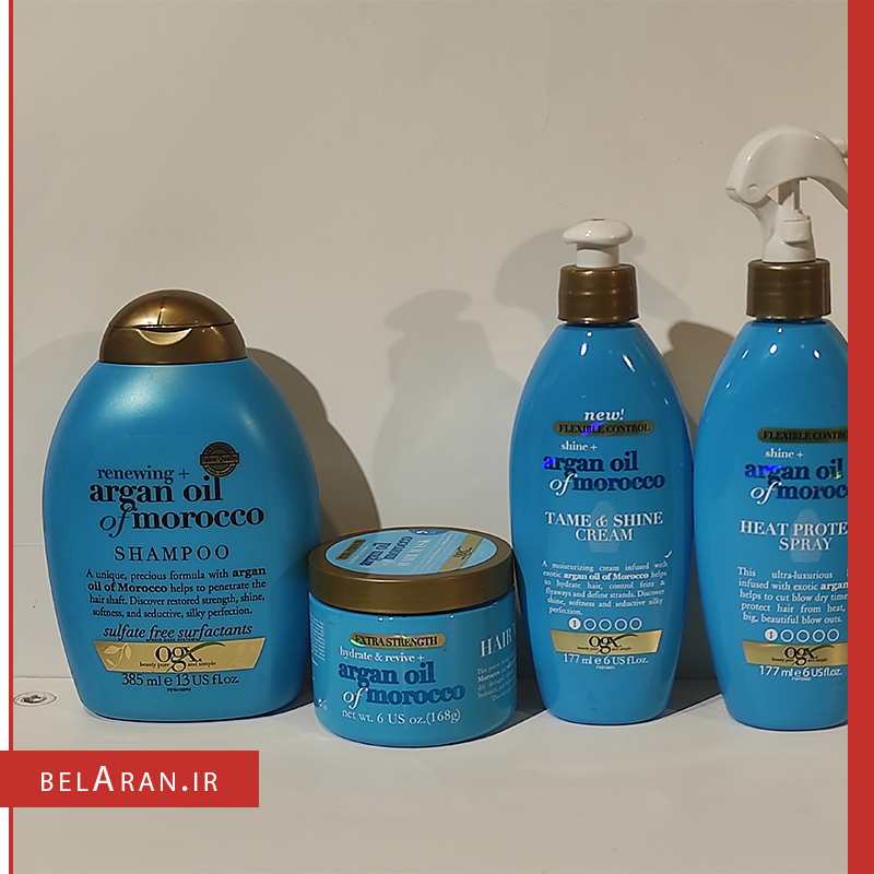 اسپری محافظ مو در برابر حرارت او جی ایکس-محصولات اوجی ایکس-خرید لوازم آرایش اورجینال-بلاران-index_belaranlux.com اسپری محافظ مو در برابر حرارت او جی ایکس-محصولات اوجی ایکس-خرید لوازم آرایش اورجینال-بلاران OGX Shine Argan Oil of Morocco Heat Protection Spray for Hair 177ml belaran