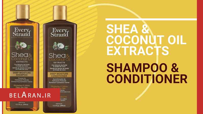 شامپو کوکونات اویل اوری استرند-محصولات اوری استرند- خرید لوازم آرایش اورجینال-بلاران Every strand deep moisture shampoo with shea & Coconut oil belaran