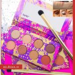 پالت سایه تارت-محصولات تارت-آرایشی تارت-خرید لوازم آرایش اورجینال-بلاران tarte Dare To Live Eye Set Neutral Palette And Eyebrush Full Size NIB belaran