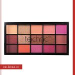 پالت سایه هات لاو تکنیک-محصولات تکنیک-خرید لوازم آرایش اورجینال-بلاران Technic 15 Color Eyeshadow Palette Hot Love belaran