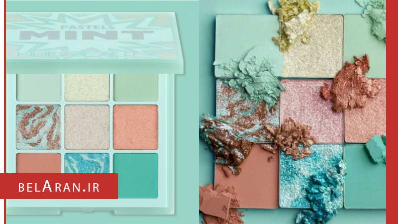 پالت سایه هدی بیوتی مدل پاستل مینت-محصولات هدی بیوتی-خرید لوازم آرایش اورجینال-بلاران Huda Beauty PASTEL Mint Obsessions Eyeshadow Palettes belaran