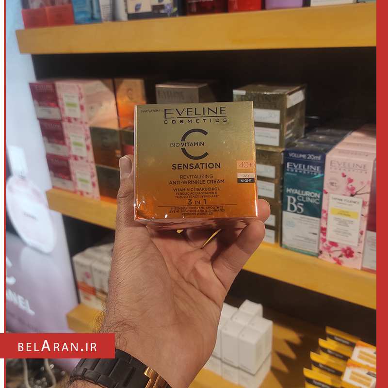 کرم جوانساز و ضد چروک اولاین-محصولات اولاین-خرید لوازم آرایش اورجینال-بلاران-index_belaranlux.com کرم جوانساز و ضد چروک اولاین-محصولات اولاین-خرید لوازم آرایش اورجینال-بلاران Eveline Cosmetics C Bio Vitamin SENSATION REVITALIZING ANTI WRINKLE CREAM Revitalizing 40+ Day / Night 50 m belaran