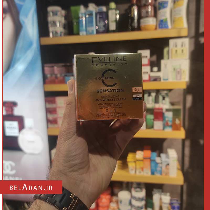 کرم جوانساز و ضد چروک اولاین-محصولات اولاین-خرید لوازم آرایش اورجینال-بلاران-index_belaranlux.com کرم جوانساز و ضد چروک اولاین-محصولات اولاین-خرید لوازم آرایش اورجینال-بلاران Eveline Cosmetics C Bio Vitamin SENSATION REVITALIZING ANTI WRINKLE CREAM Revitalizing 40+ Day / Night 50 m belaran